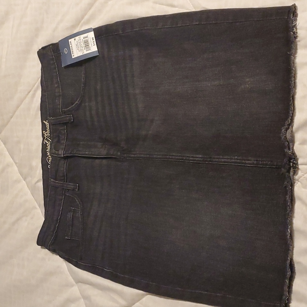 Universal Thread Black Denim Skirt-Size 8